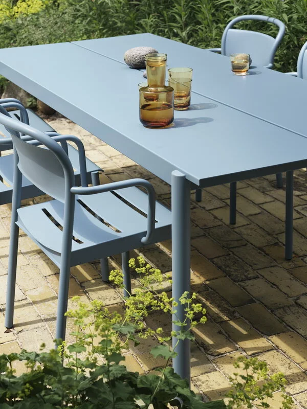 Muuto Linear Steel Table, 200 X 75 Cm, Pale Blue 7 Muuto Linear Steel Table, 200 X 75 Cm, Pale Blue - Image 5